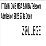 IIT Delhi DMS MBA And MBA Telecom Admission 2025 Is Open